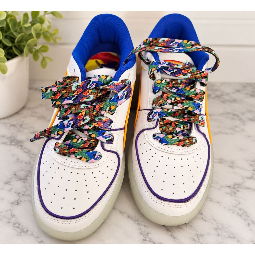 PUMA Love Marathon CA Pro Sneakers White With Pride Color Size 6 Rainbow Shoes